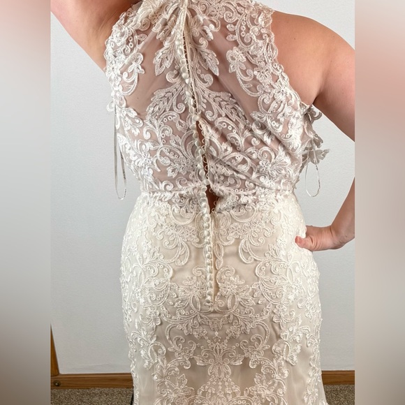 Stella York Wedding Dress Style 6487 Lace Mermaid Train 16 *Read Description* - Picture 10 of 16